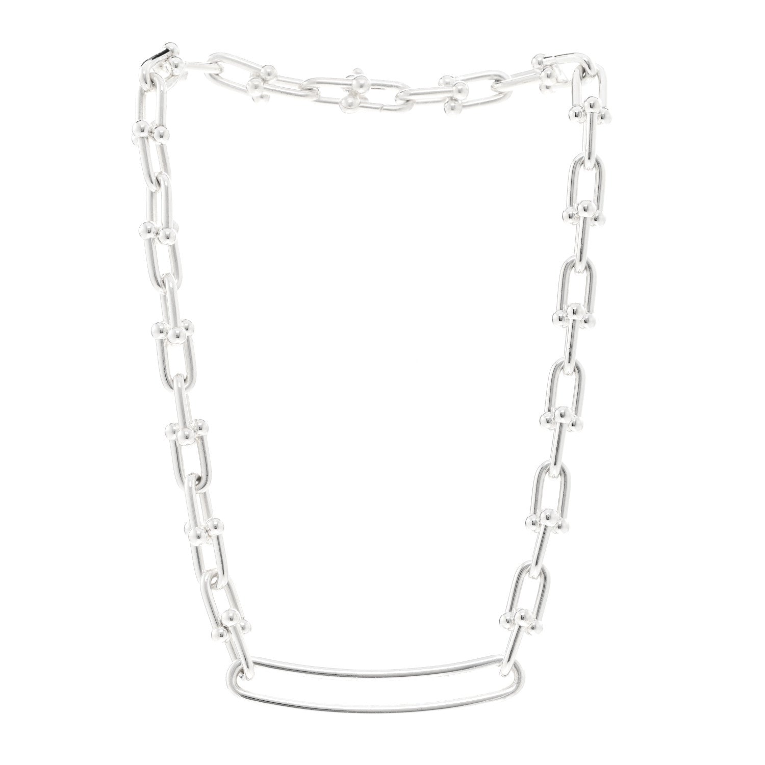 Tiffany Sterling Silver HardWear Link Necklace 3 of 5