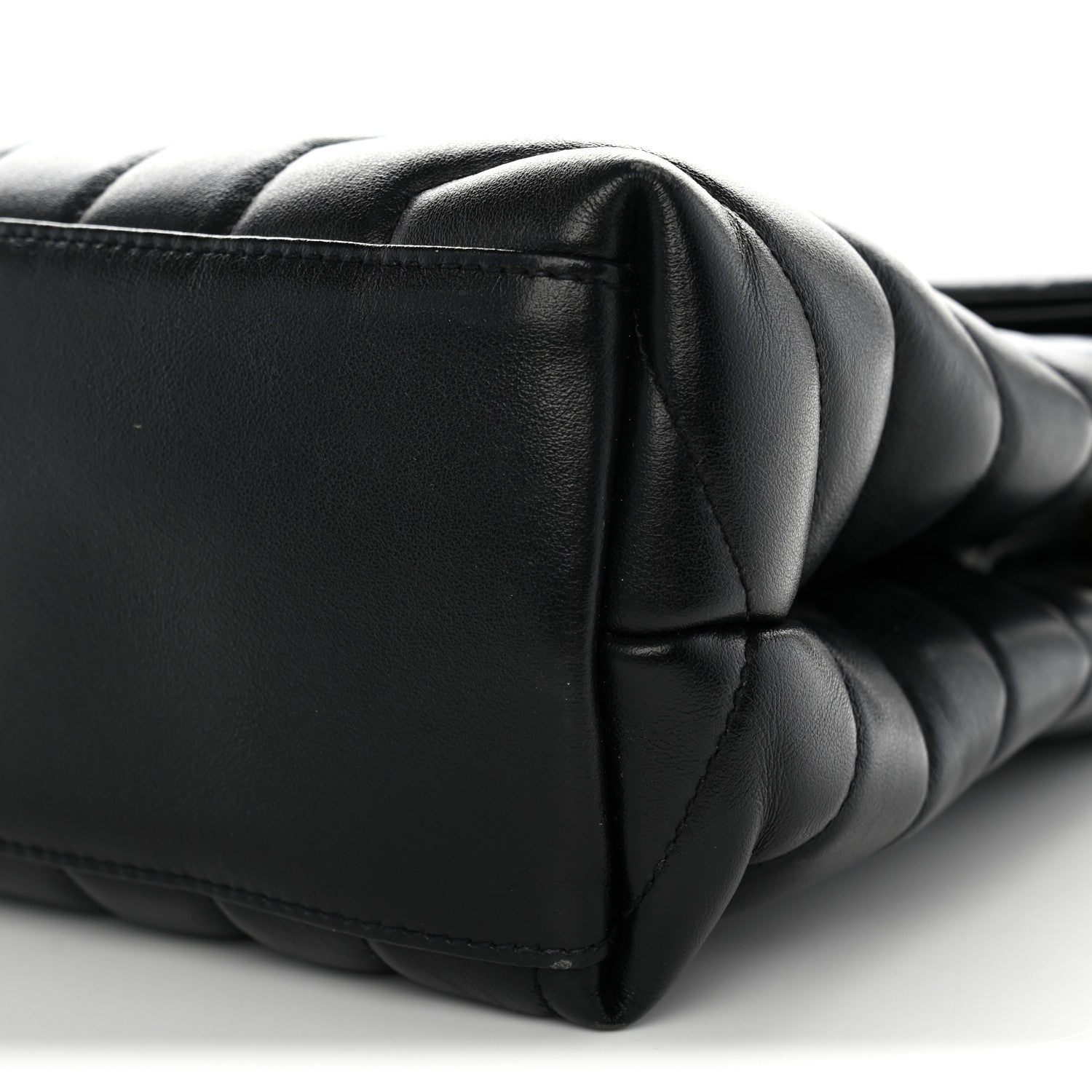 Saint Laurent Calfskin Y Quilted Monogram Medium Loulou Chain Satchel Black 10 of 11