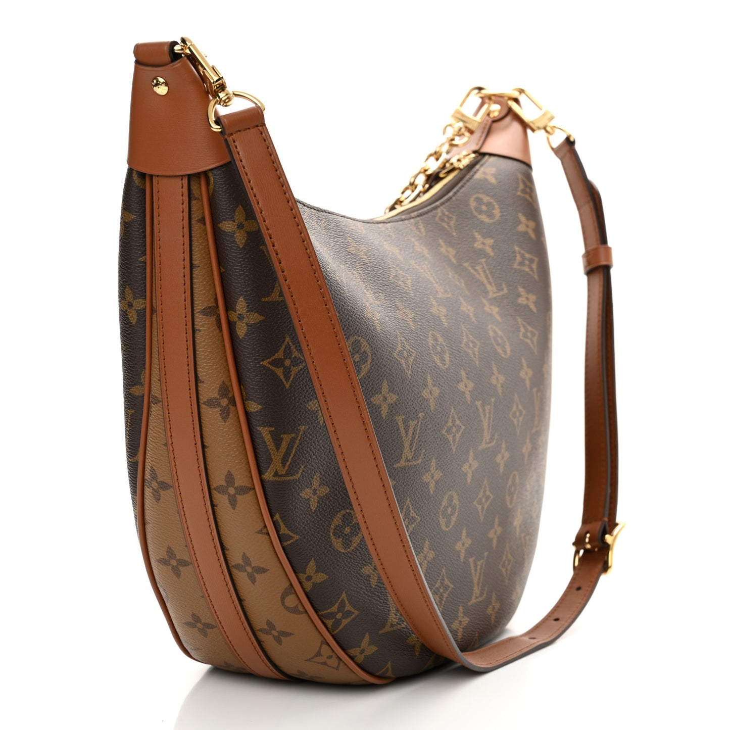 Reverse Monogram Loop Hobo
