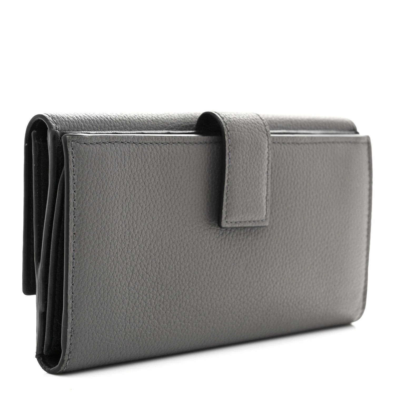 Alexander McQueen Calfskin Skull Continental Wallet Grey 3 of 8
