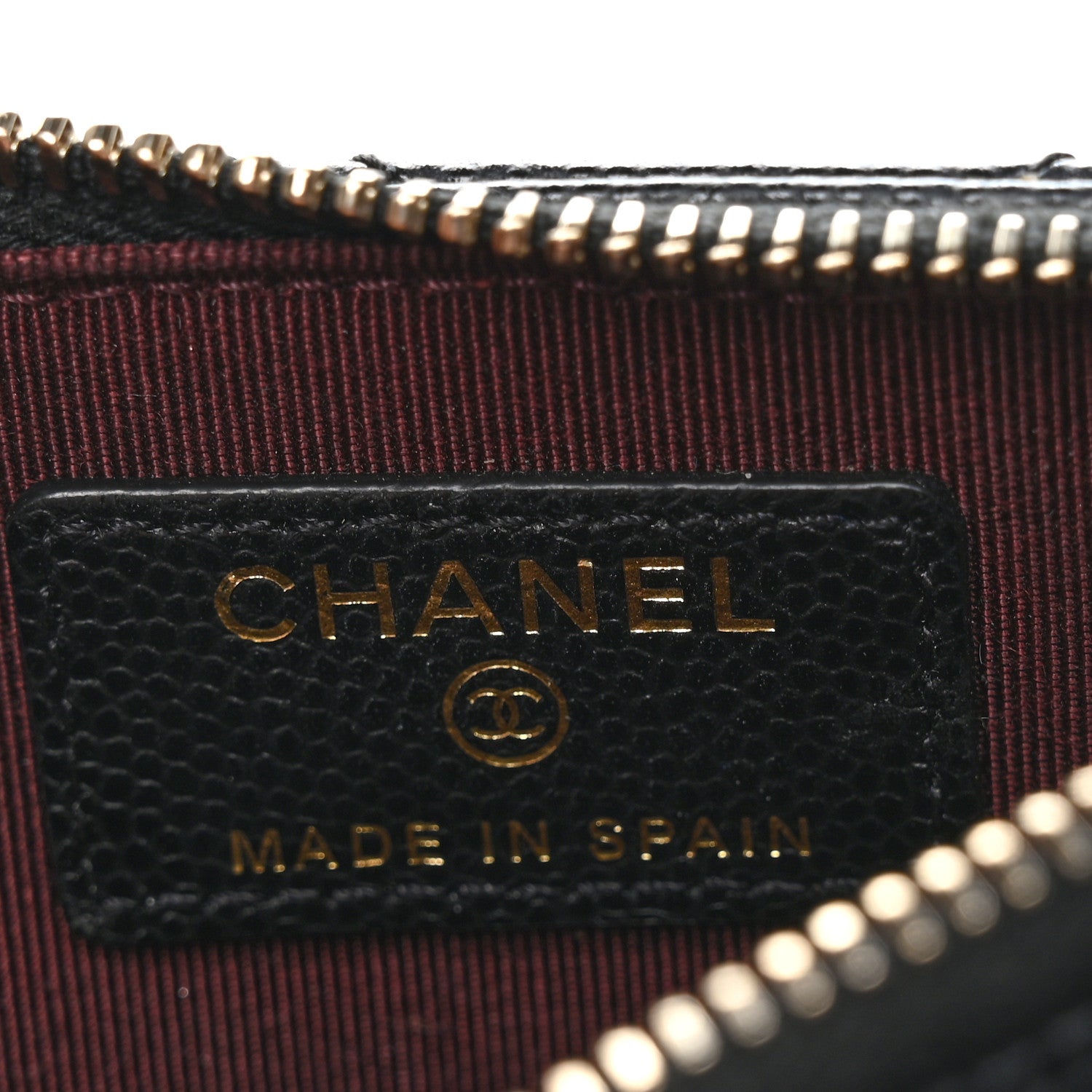 Chanel Caviar Quilted Flap Zip Card Holder Black 6 of 9