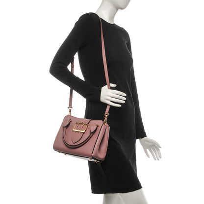 Burberry Soft Grain Calfskin Small Buckle Tote Dusty Pink 2 of 9