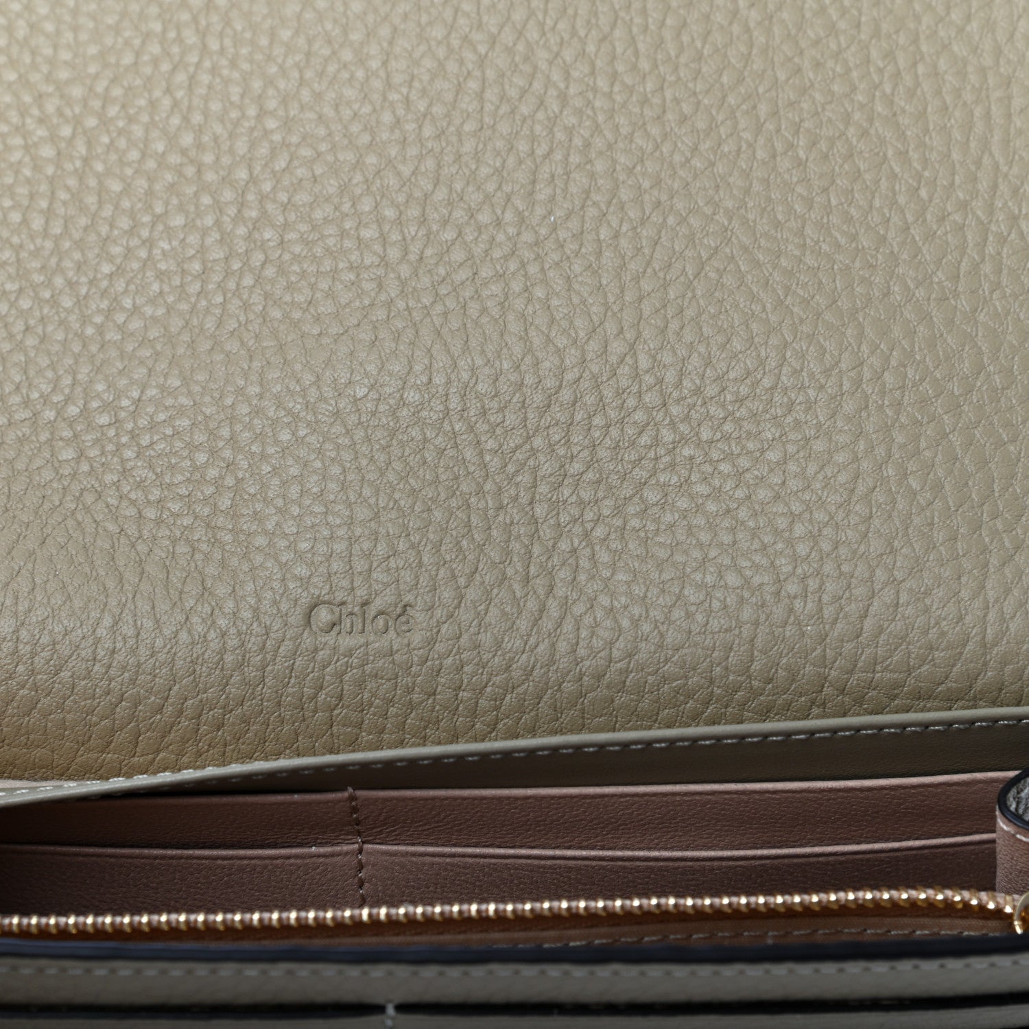 Chloe Calfskin Alphabet Long Wallet Sage 6 of 8