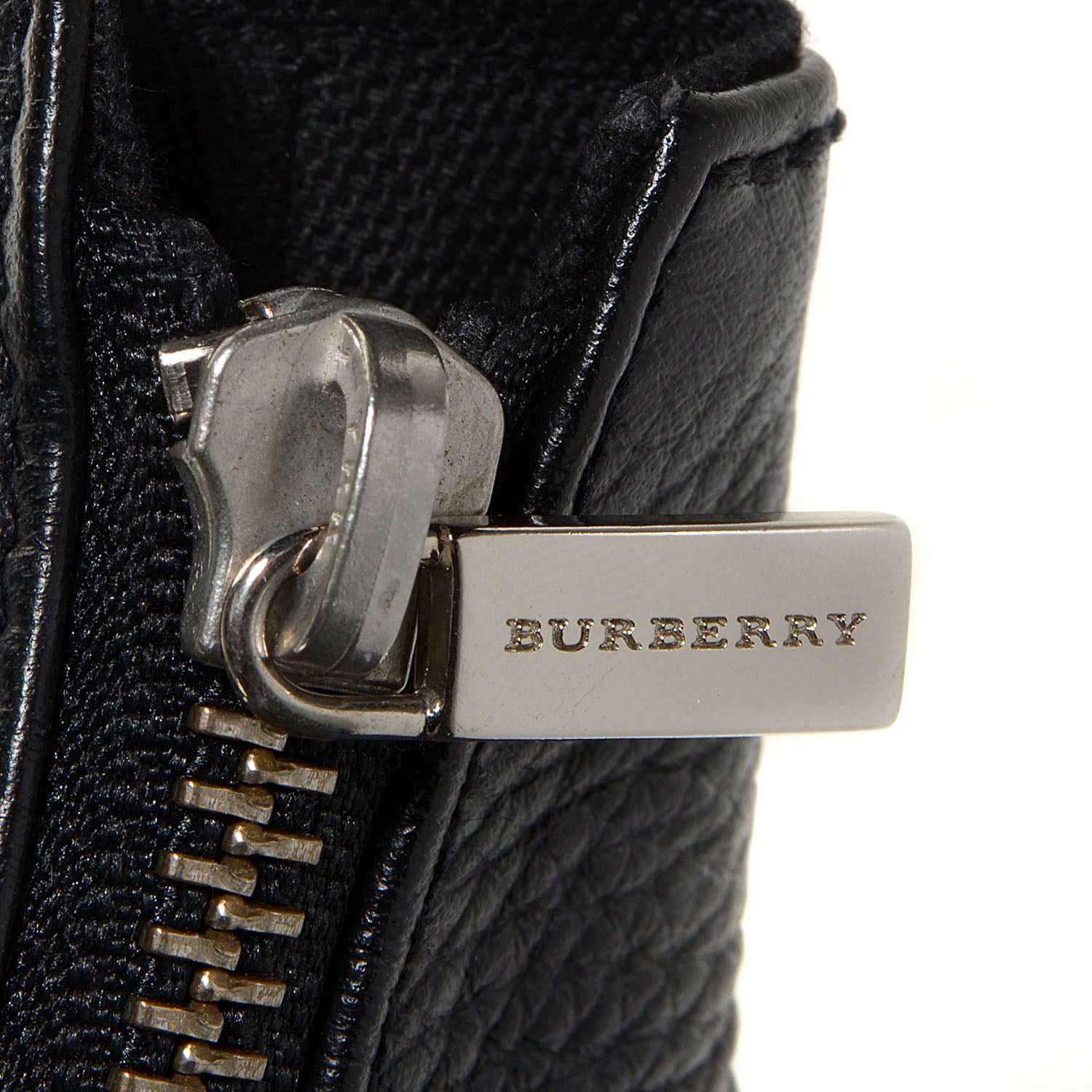 Burberry Grainy Leather Calfskin Large Hobo Black 9 of 10