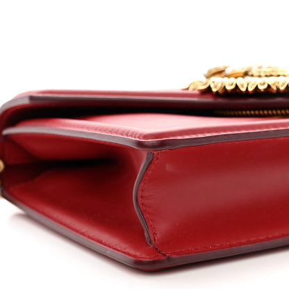 Dolce & Gabbana DOLCE &amp; GABBANA Smooth Calfskin Small Devotion Envelope Top Handle Bag Red 8 of 11