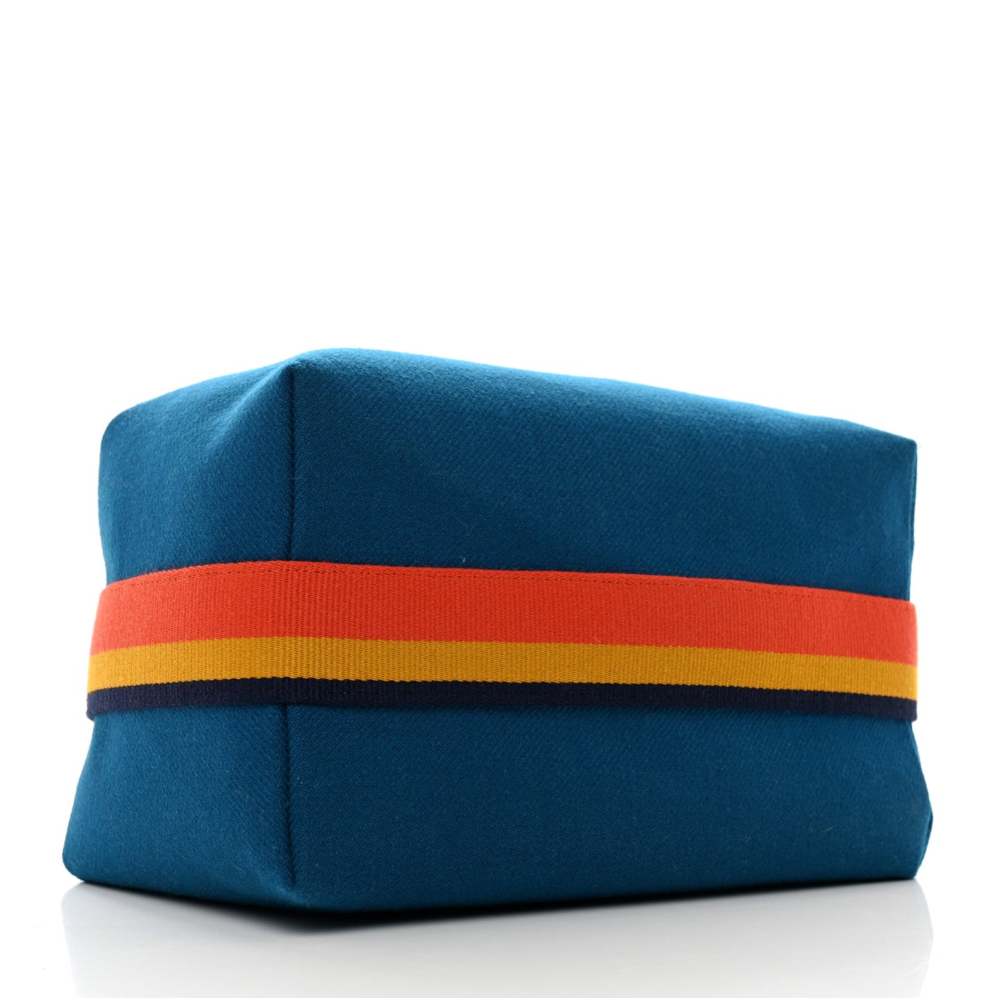 Wool Rocabar Large Bride-A-Brac Pouch Bleu Paon