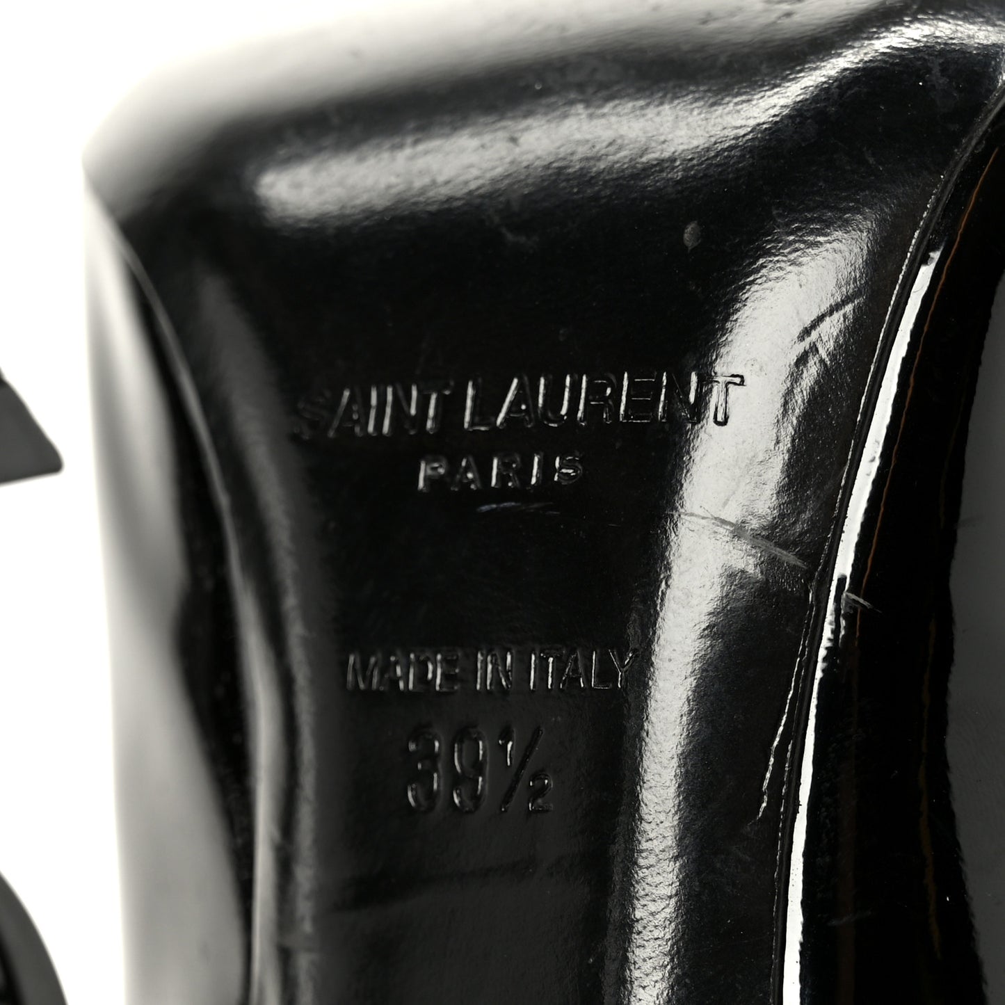 Patent Calfskin Opyum 110 Pumps 39.5 Black