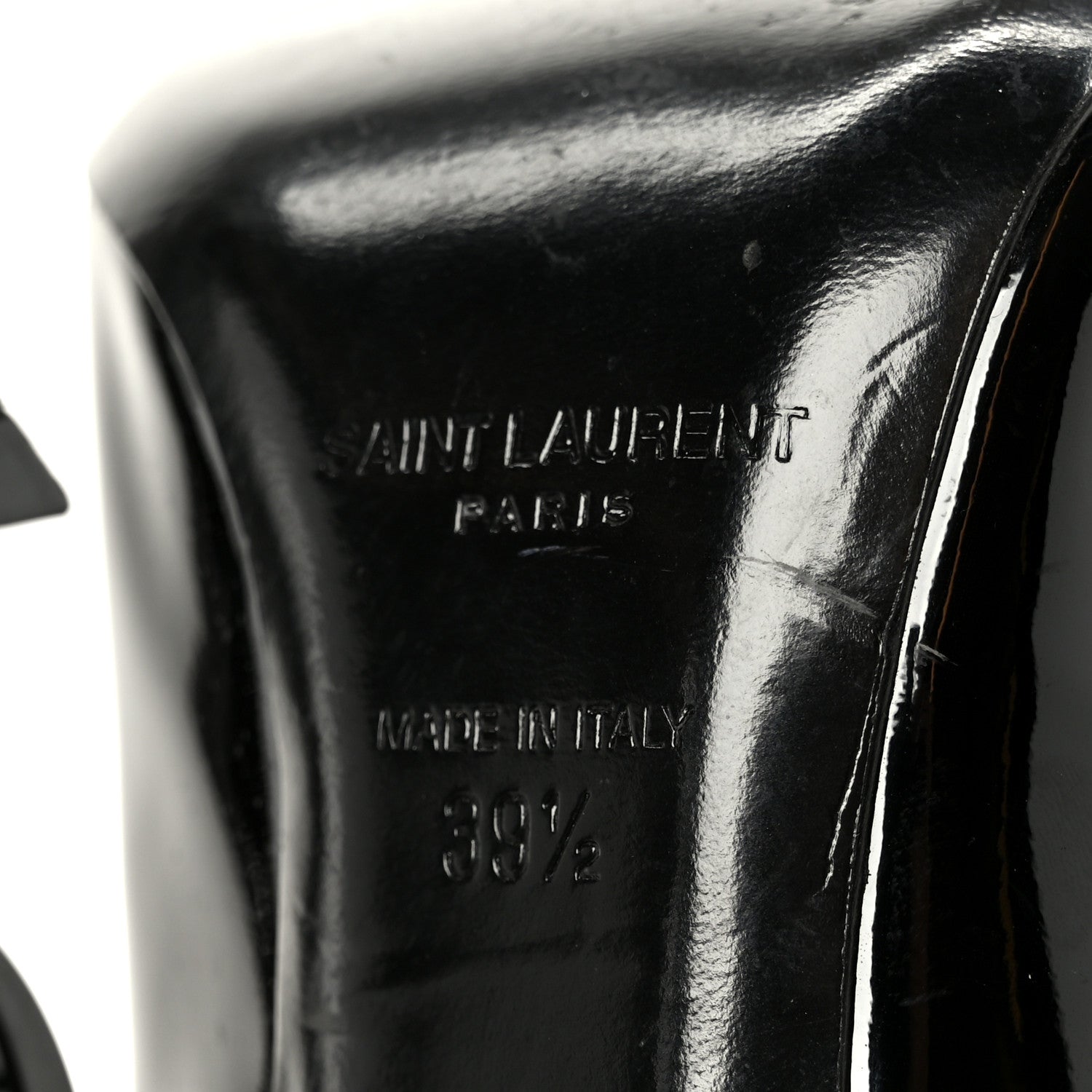 Saint Laurent Patent Calfskin Opyum 110 Pumps 39.5 Black 8 of 10