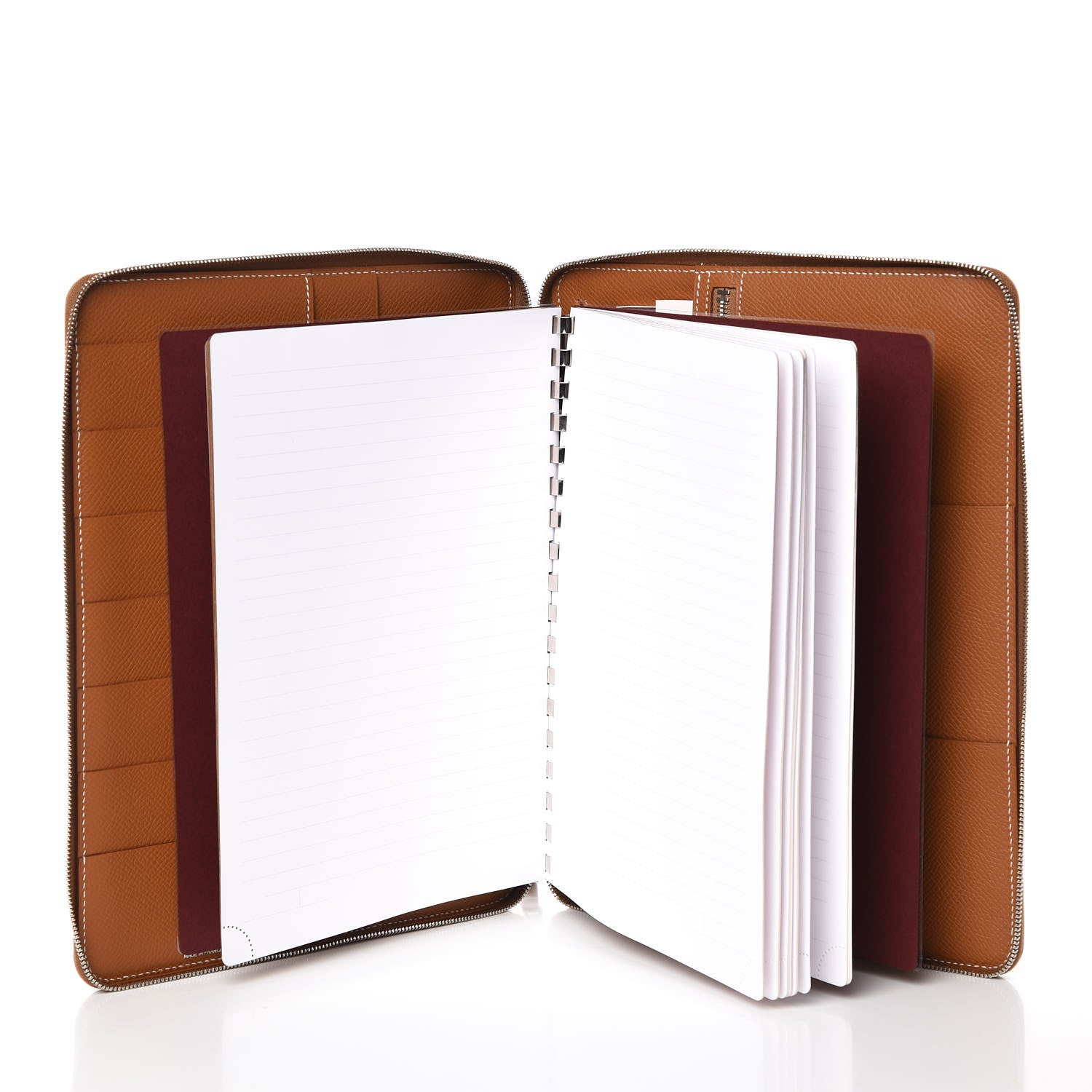 Hermes Epsom Globe Trotter Zip Agenda GM Gold 6 of 8