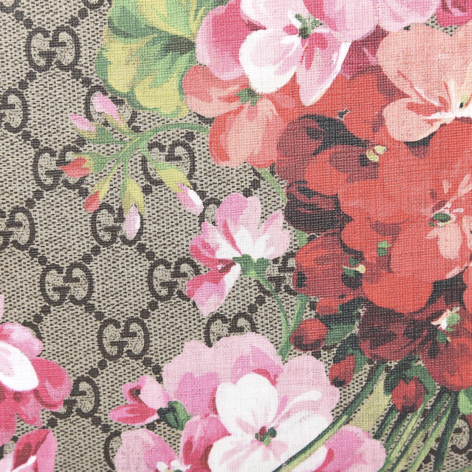 Gucci GG Supreme Monogram Blooms Mini Chain Shoulder Bag Beige Multicolor Dry Rose 8 of 11