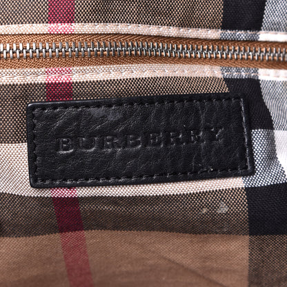 Burberry Calfskin Grommet Medium Maidstone Shoulder Bag Black 5 of 7