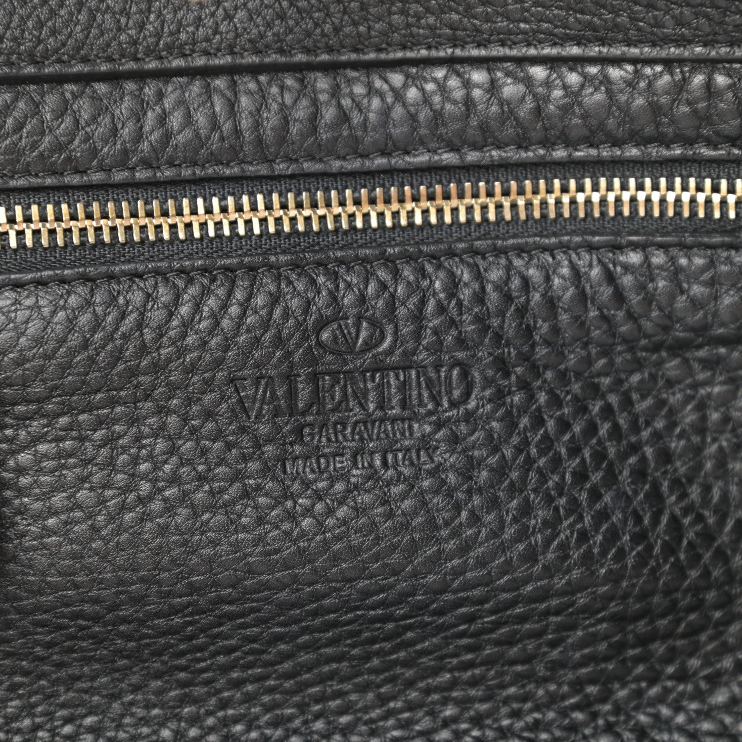 Valentino Garavani Grained Calfskin Small Rockstud Tote Black 6 of 10