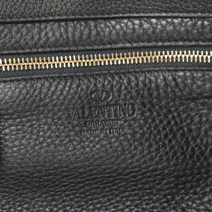 Valentino Garavani Grained Calfskin Small Rockstud Tote Black 6 of 10