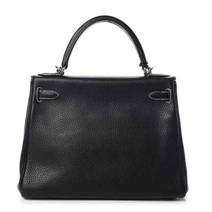 Hermes Taurillon Clemence Kelly Retourne 28 Black 3 of 27