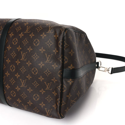 Louis Vuitton Monogram Macassar Keepall Bandouliere 55 6 of 7