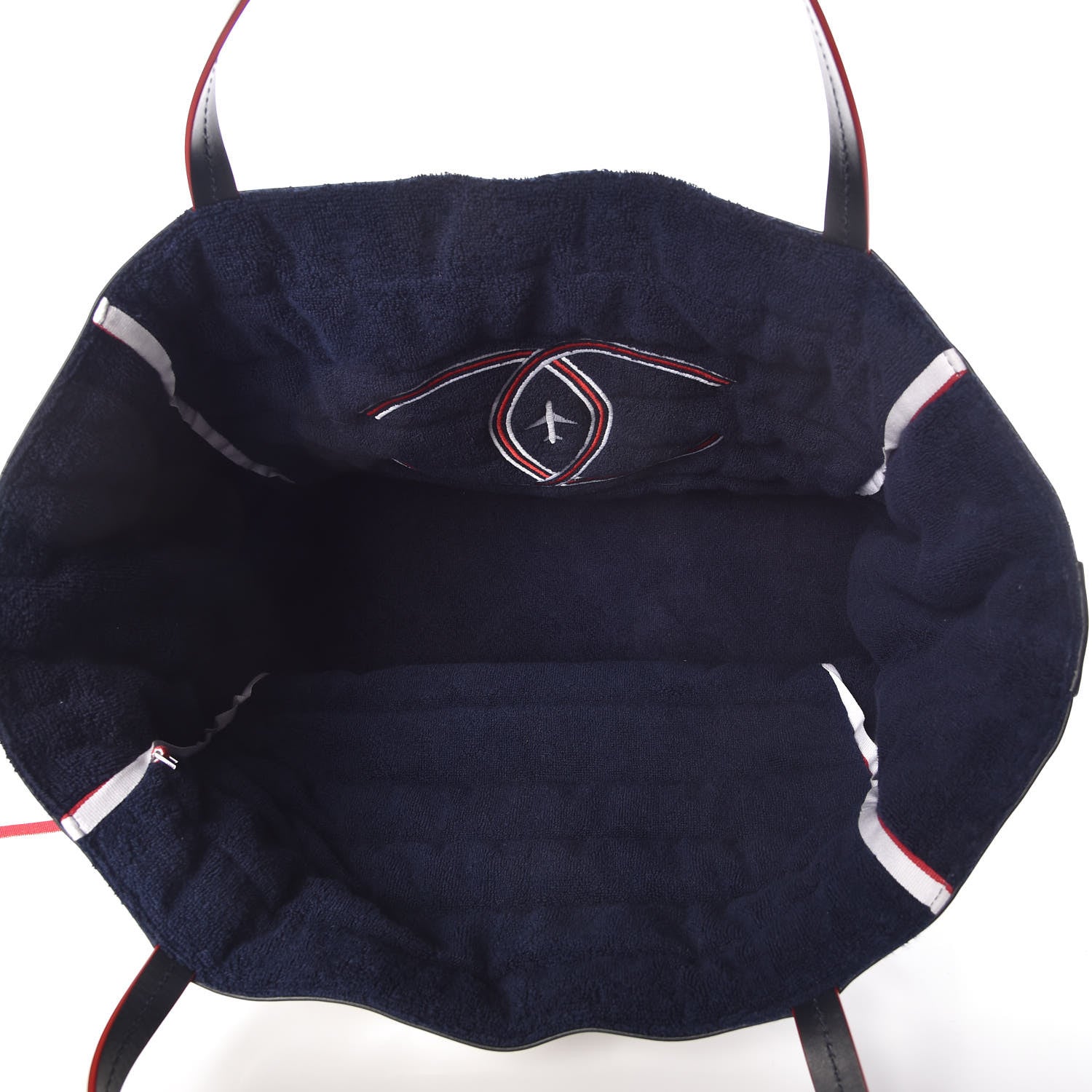 Chanel Reversible Airlines Tote Silver Navy 16 of 18