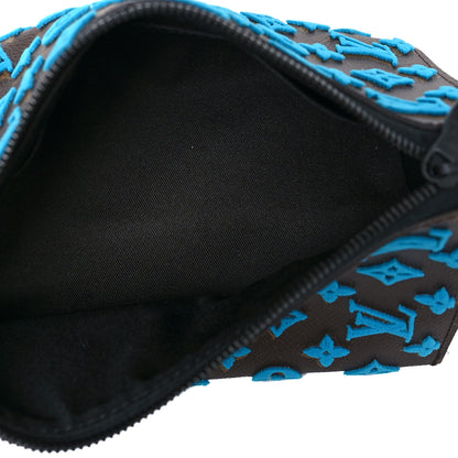 Louis Vuitton Monogram Tuffetage Triangle Messenger Turquoise 5 of 9