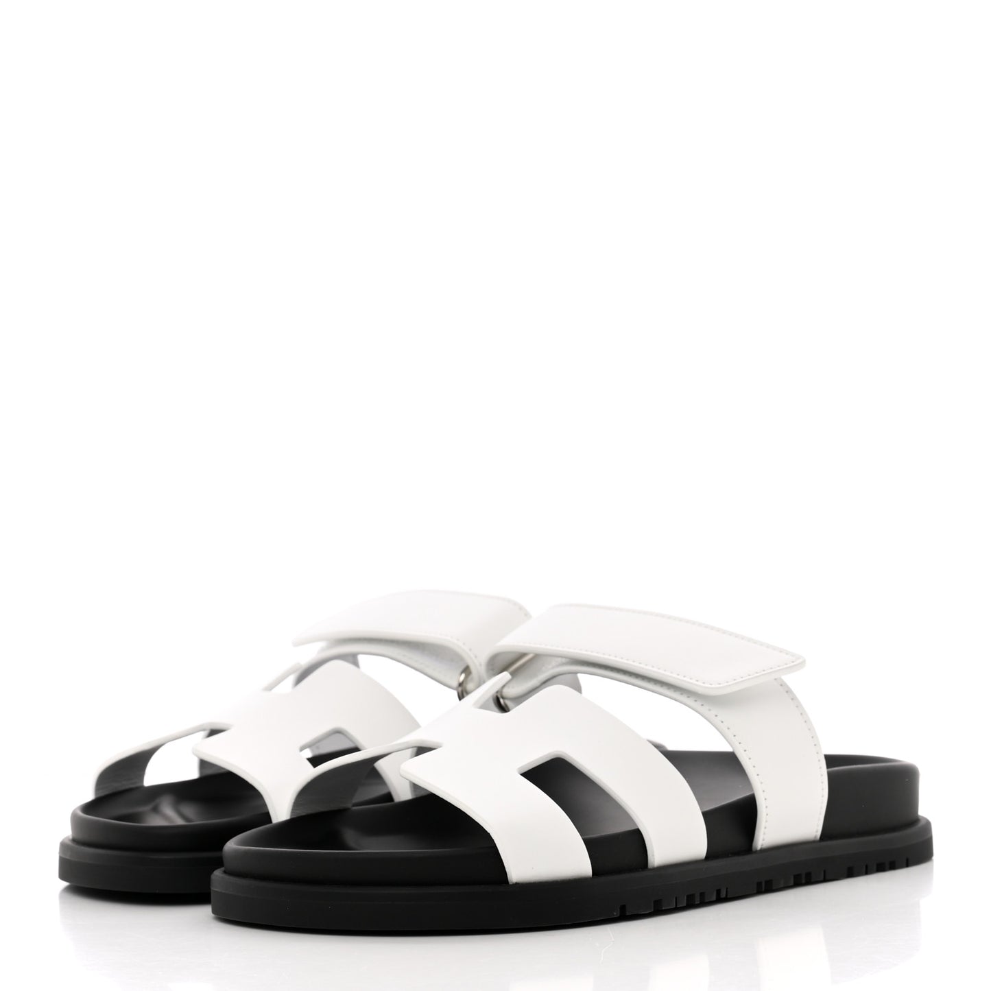 Calfskin Womens Chypre Sandals 36 White