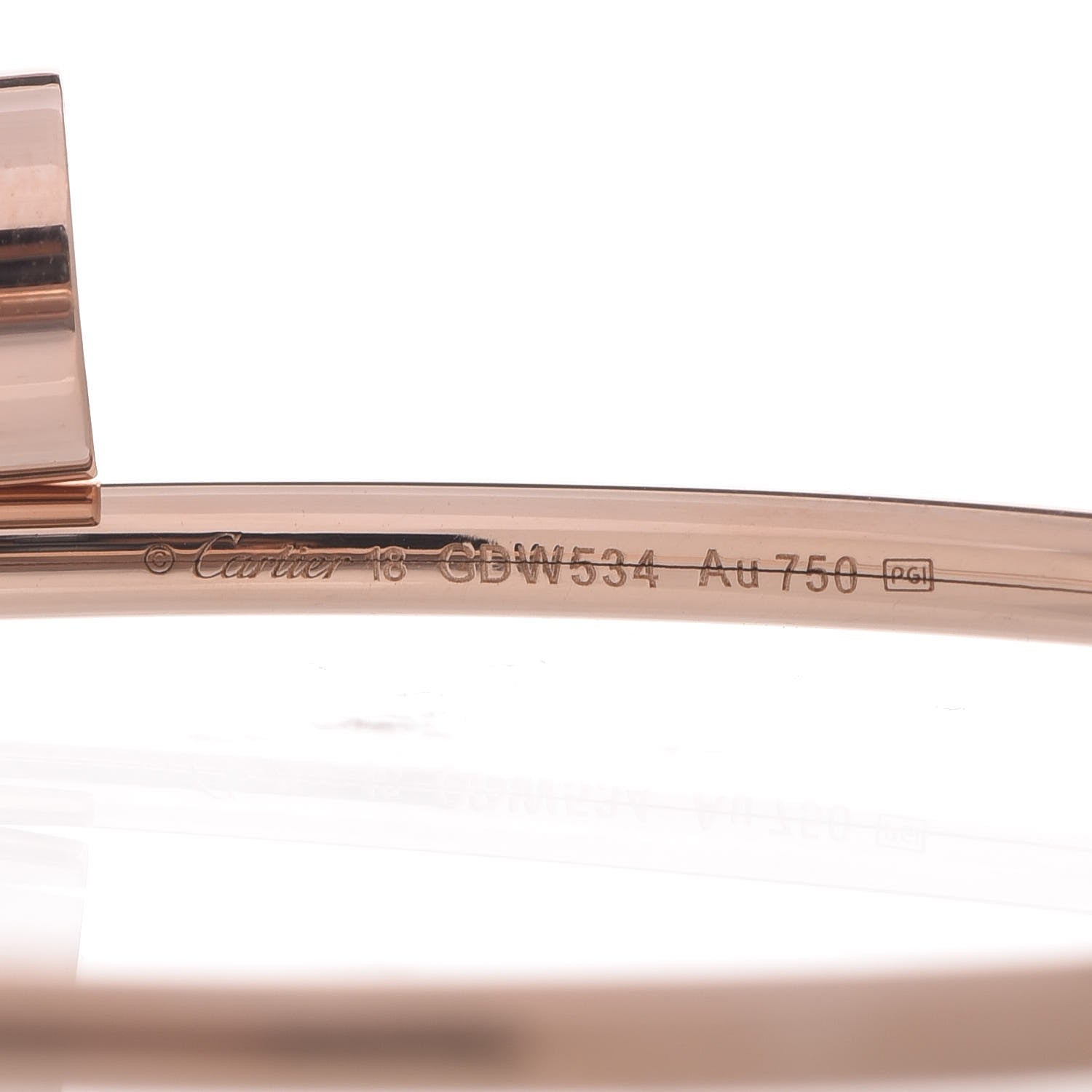 Cartier 18K Pink Gold Small Juste Un Clou Bracelet 18 4 of 5