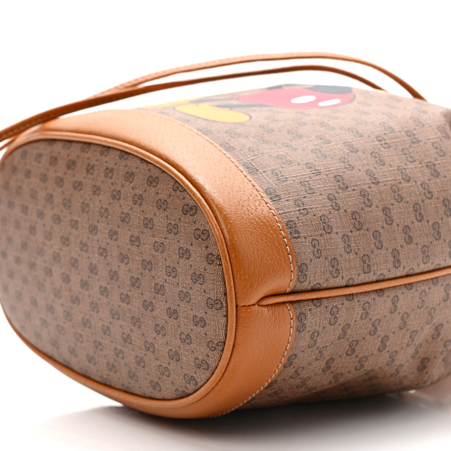 Gucci X DISNEY Mini Vintage GG Supreme Monogram Bucket Bag Beige Vintage Sun Oil 8 of 8
