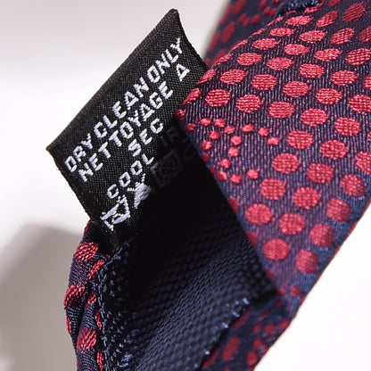 Chanel Mens Silk CC Neck Tie Navy Red 5 of 6