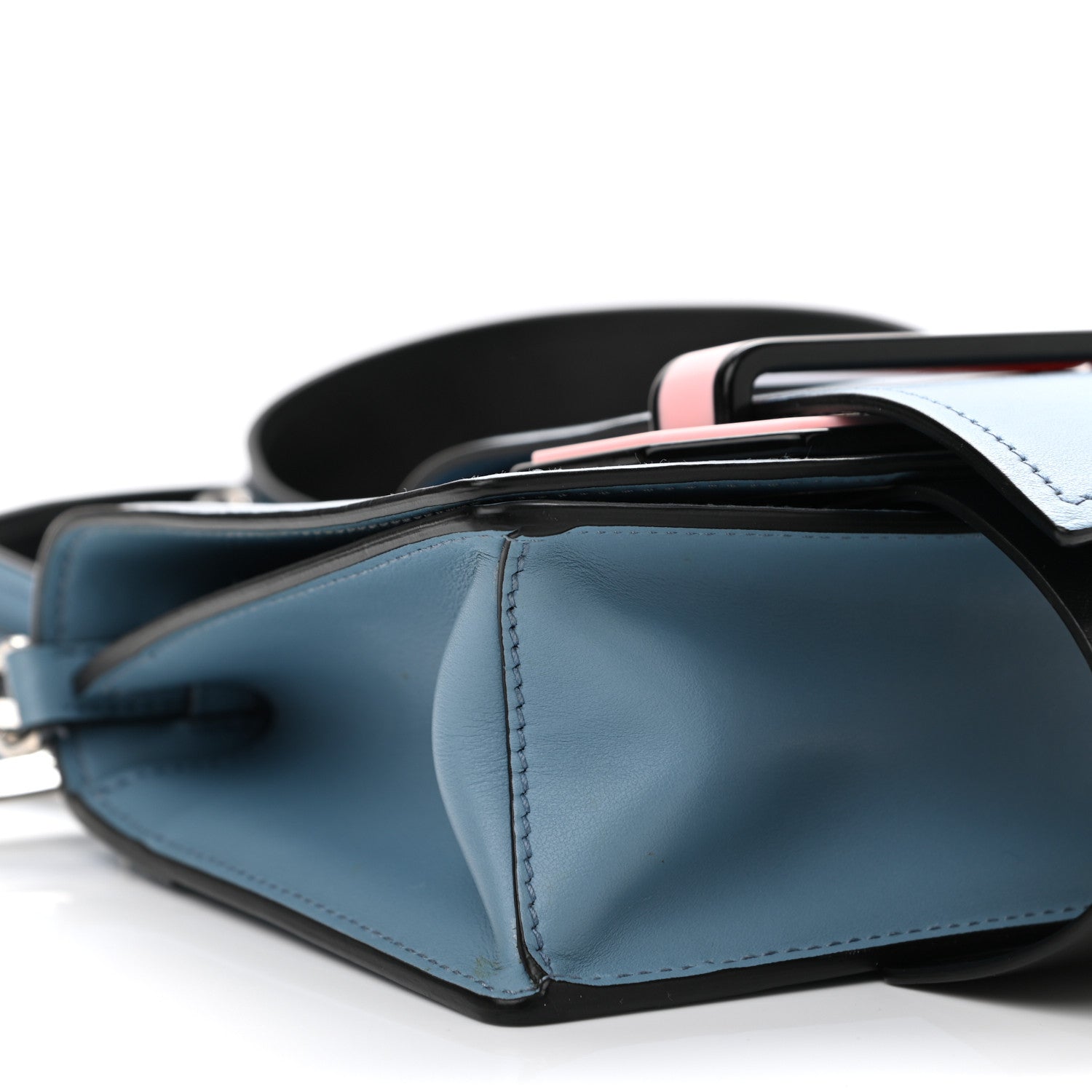 Prada City Calf Plex Ribbon Bag Astrale Rosa 5 of 11