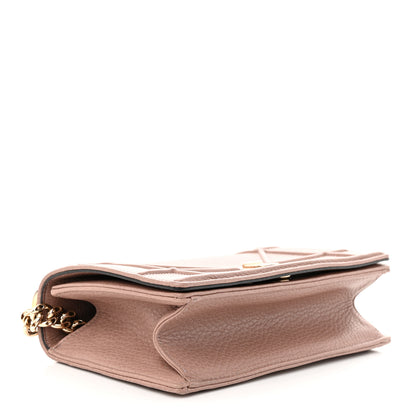 Christian Dior Grained Calfskin Medium Diorama Flap Bag Nude 4 of 11