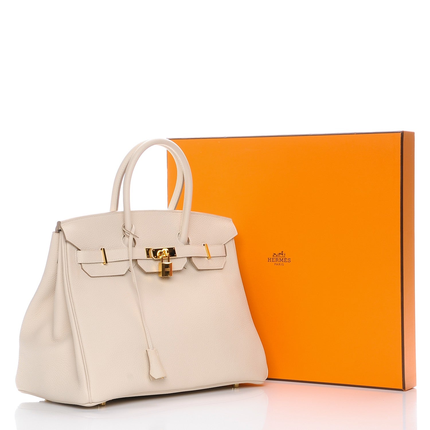 Hermes Togo Birkin 35 Craie 26 of 26