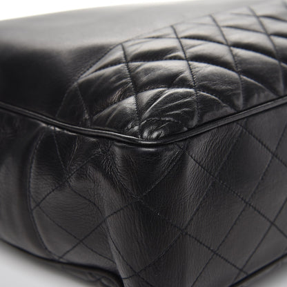 Chanel Lambskin Quilted Large Shoulder Bag Black 8 of 13
