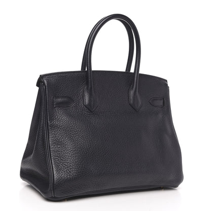 Hermes Taurillon Clemence Birkin 30 Bleu Nuit 3 of 13