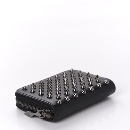 Christian Louboutin Calfskin Spiked Panettone Coin Purse Black 4 of 9
