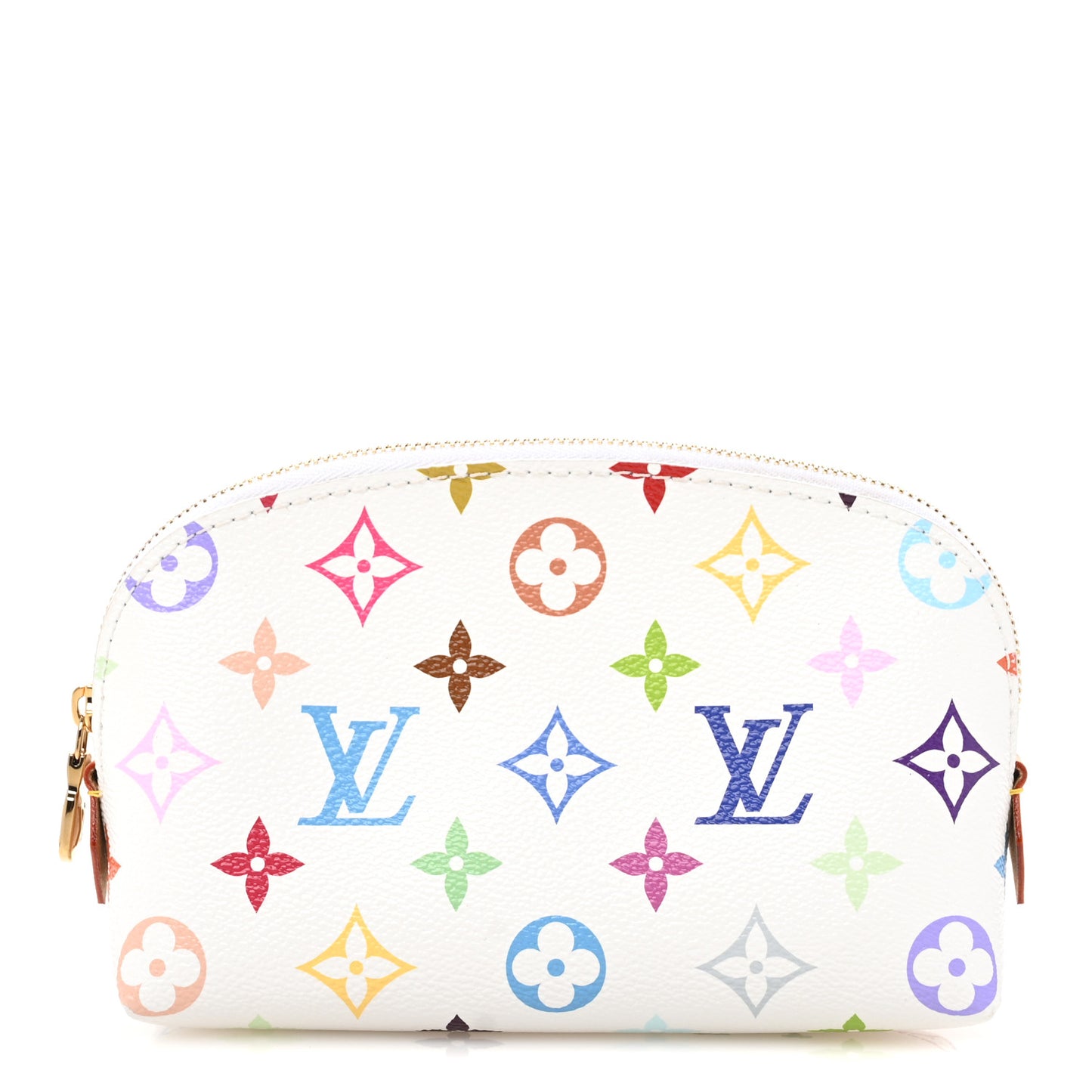 LV x TM Monogram Multicolor Cosmetic Pouch PM White