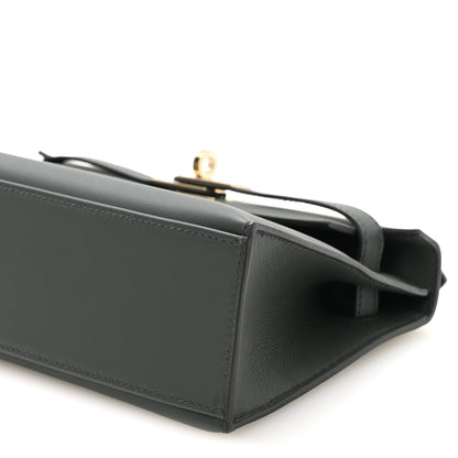 Hermes Swift Kelly Pochette Clutch Vert Mangrove 8 of 9