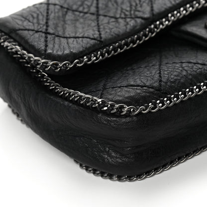Chanel Distressed Lambskin Medium Leo Lion Flap Black 9 of 9