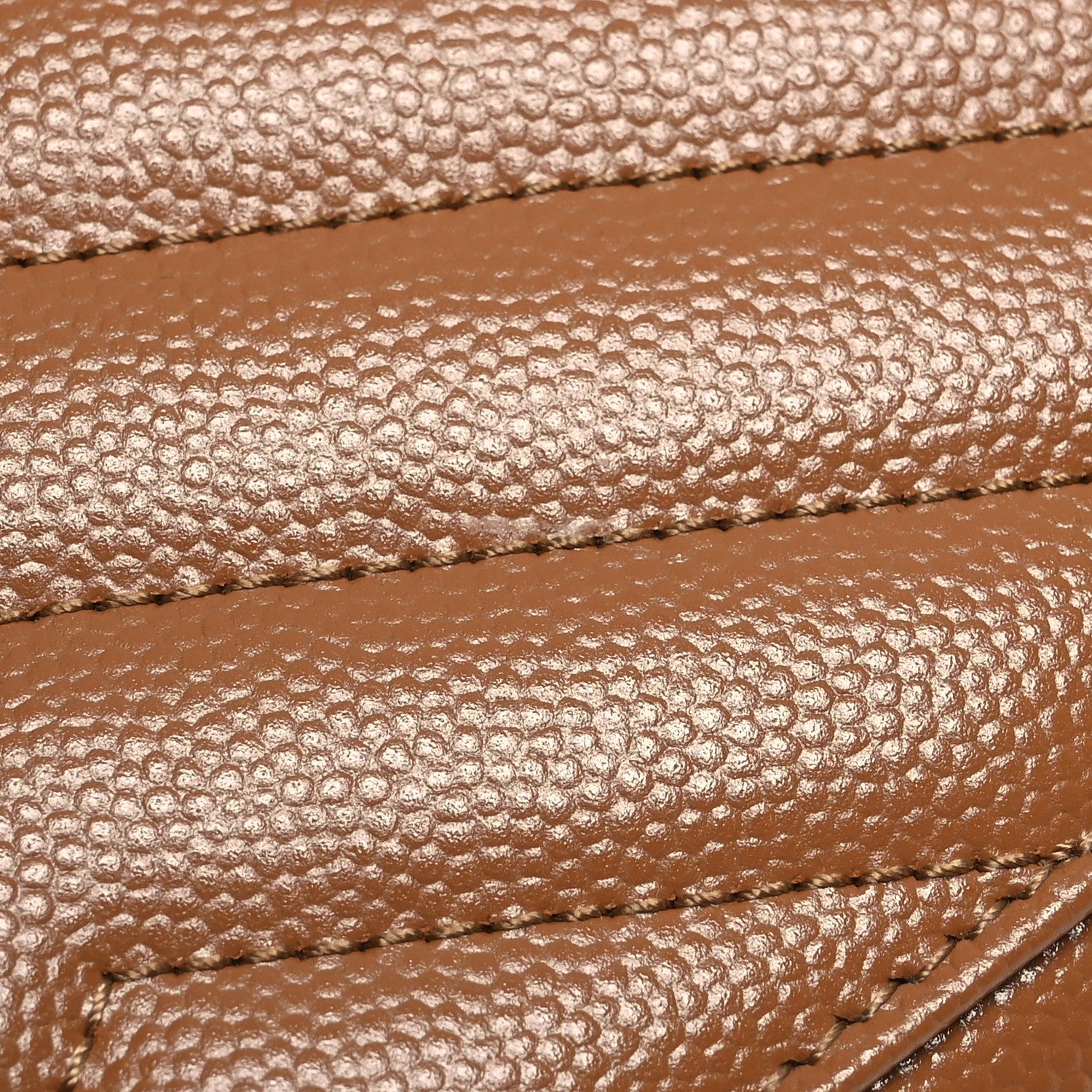 Saint Laurent Grain De Poudre Matelasse Chevron Monogram Cassandre Flap Pouch Natural Dark 9 of 10