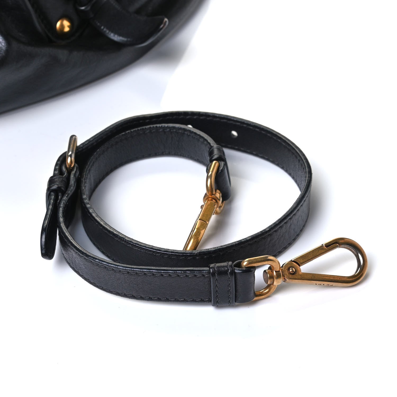 Prada Soft Calf Tote Black 5 of 7