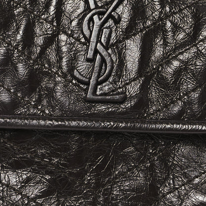 Saint Laurent Crinkled Calfskin Matelasse Monogram Medium Niki Chain Satchel Moka 8 of 11