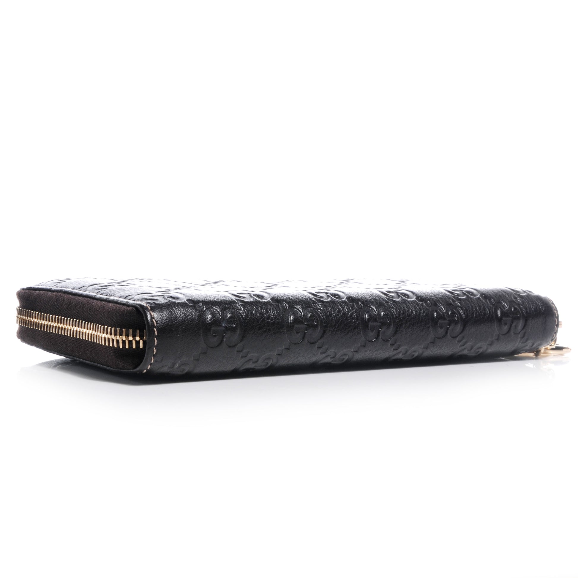 Gucci Guccissima GG Pierce Zip Around Wallet Dark Brown 4 of 7