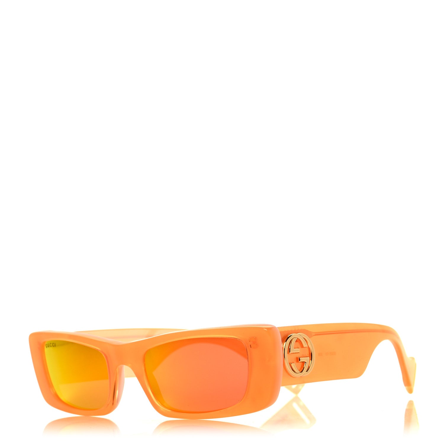 Gucci Acetate Square Sunglasses GG0516S Orange 1 of 8