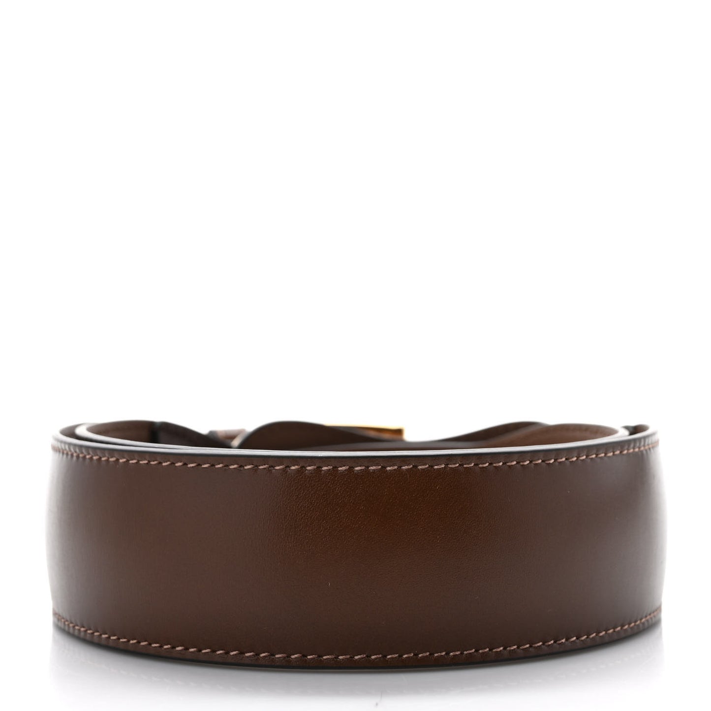 Efesto Leather Horsebit 25mm Belt 80 32 Brown Sugar