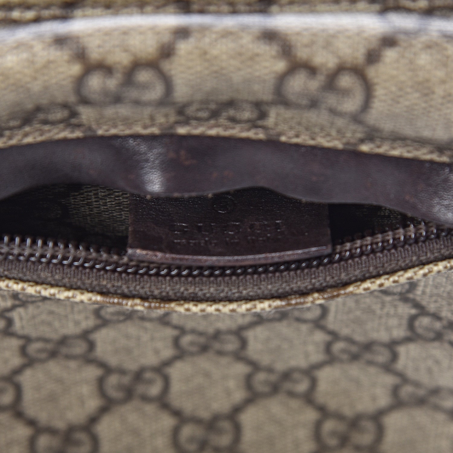 Gucci GG Plus Monogram Double Pocket Belt Bag Dark Brown 9 of 12