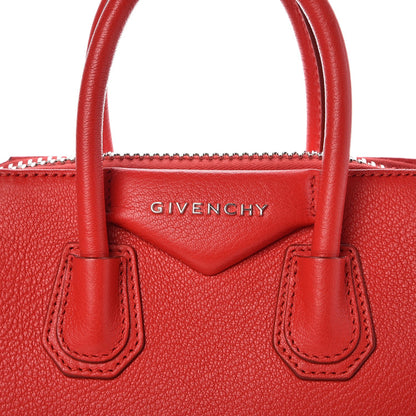 Givenchy Sugar Goatskin Mini Antigona Red 10 of 17