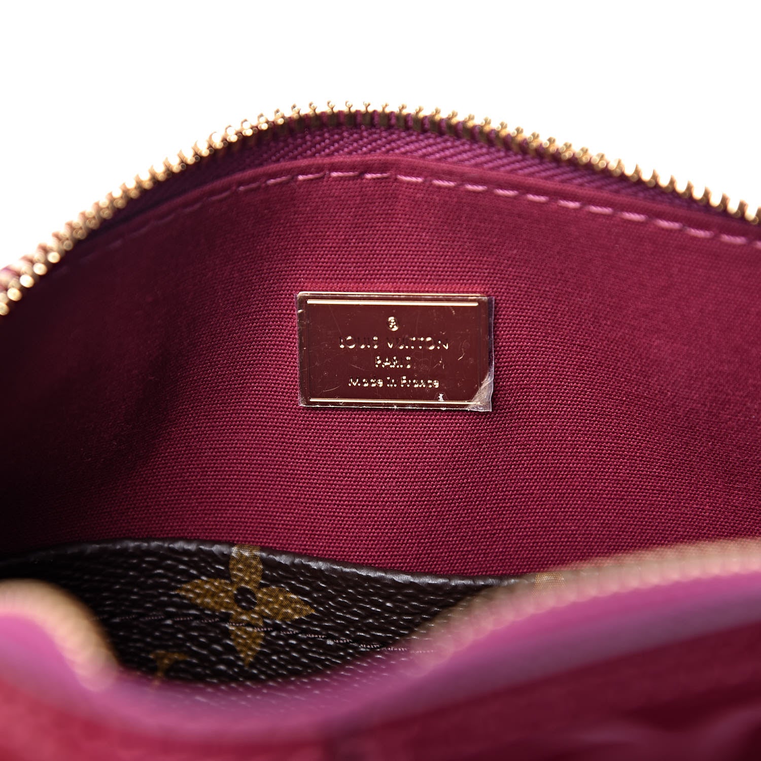 Louis Vuitton Patent Monogram Alma BB Magenta 6 of 8