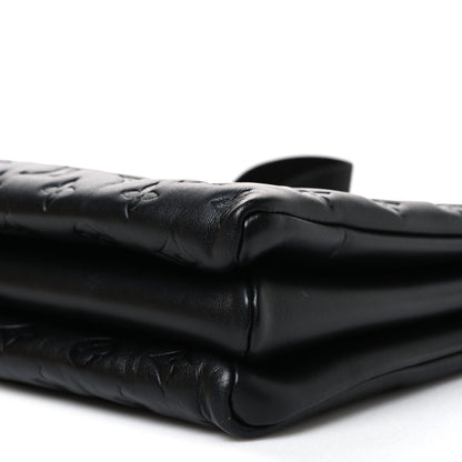 Louis Vuitton Lambskin Embossed Monogram Coussin MM Black 8 of 9
