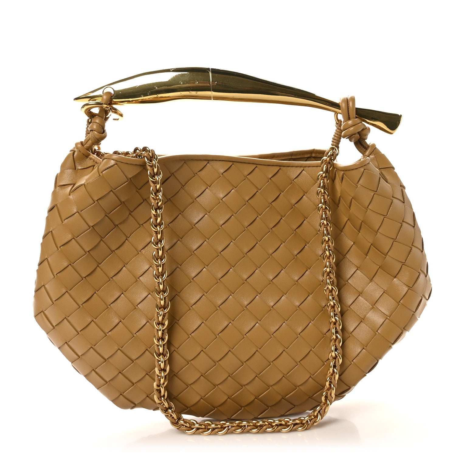 Bottega Veneta Nappa Intrecciato Sardine With Chain Bag Dark Praline 1 of 11