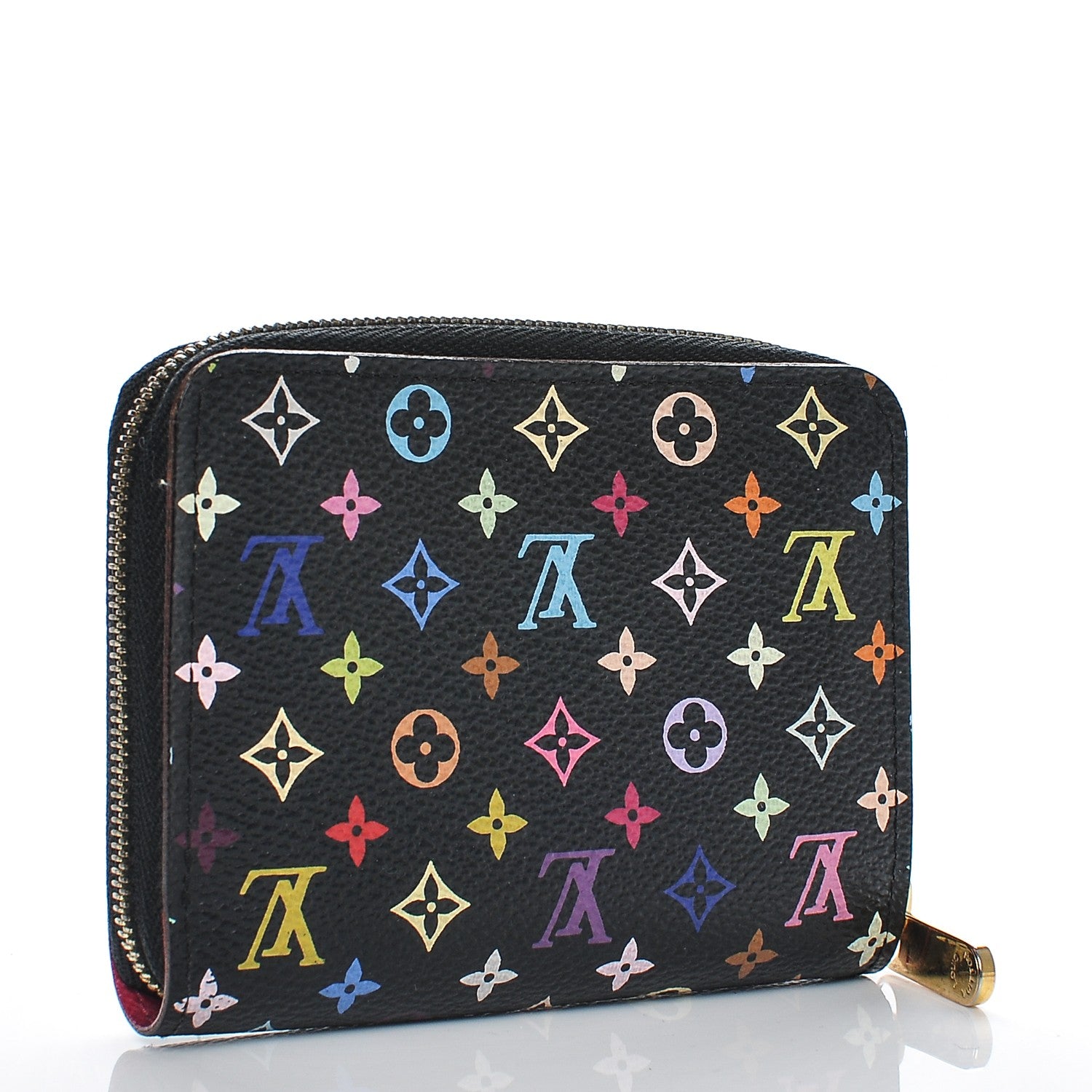 Louis Vuitton Monogram Multicolor Zippy Coin Purse Black Grenade 3 of 6