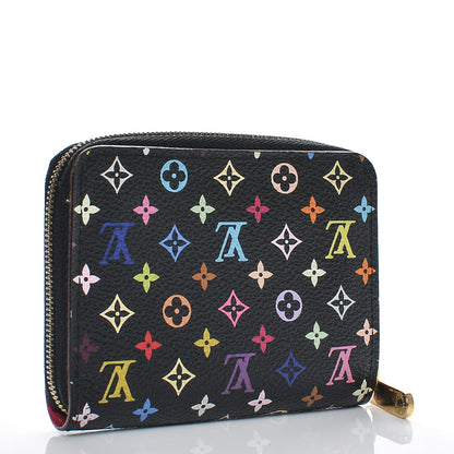 Louis Vuitton Monogram Multicolor Zippy Coin Purse Black Grenade 3 of 6