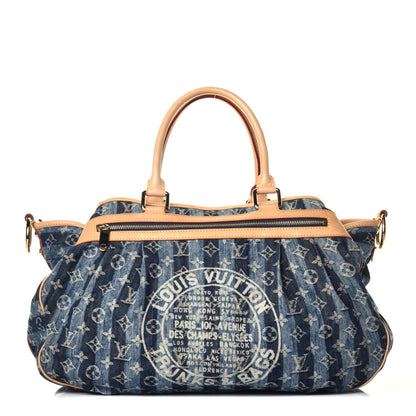 Louis Vuitton Denim Raye Cabas GM 1 of 8