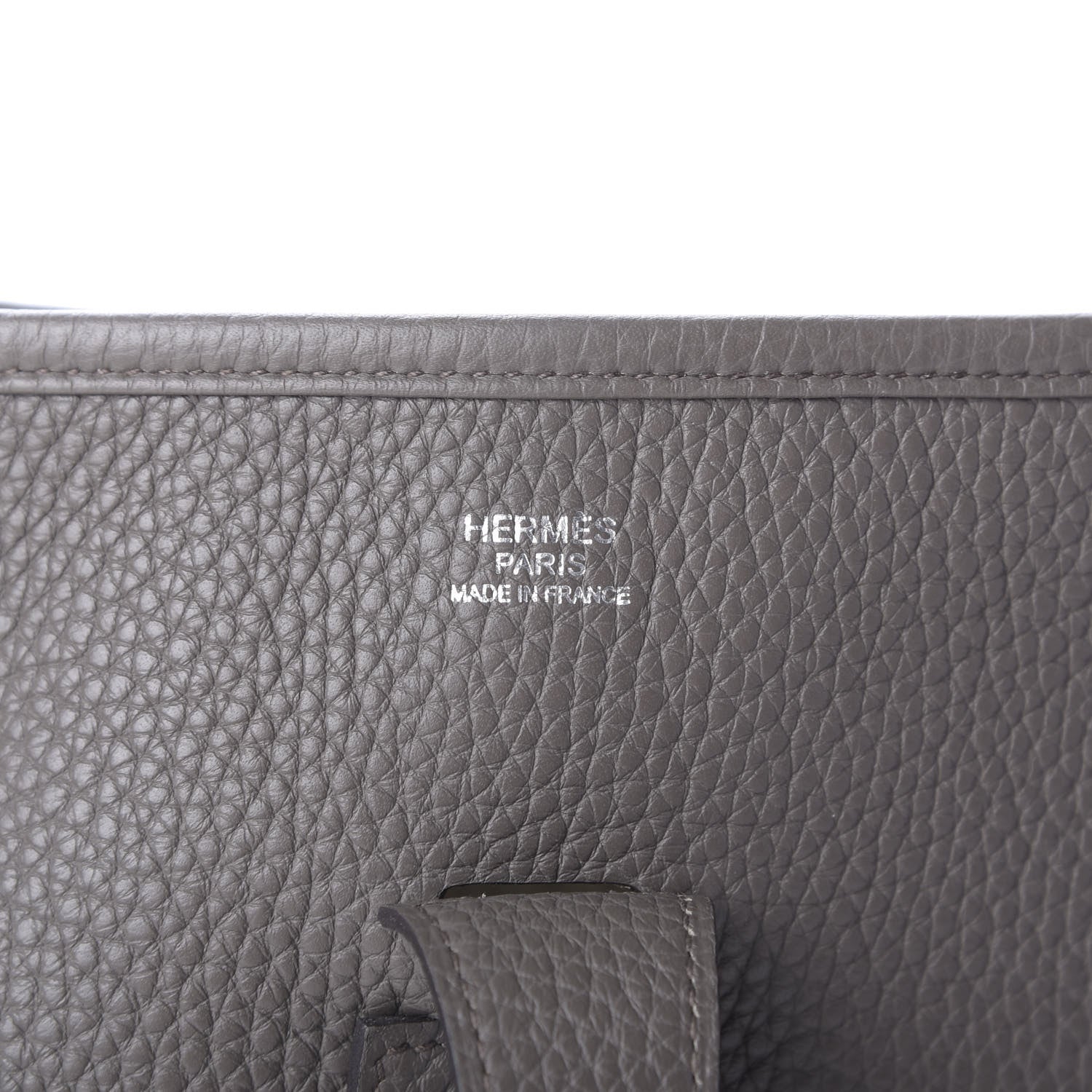 Hermes Taurillon Clemence Evelyne III GM Etain 8 of 9