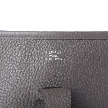 Hermes Taurillon Clemence Evelyne III GM Etain 8 of 9